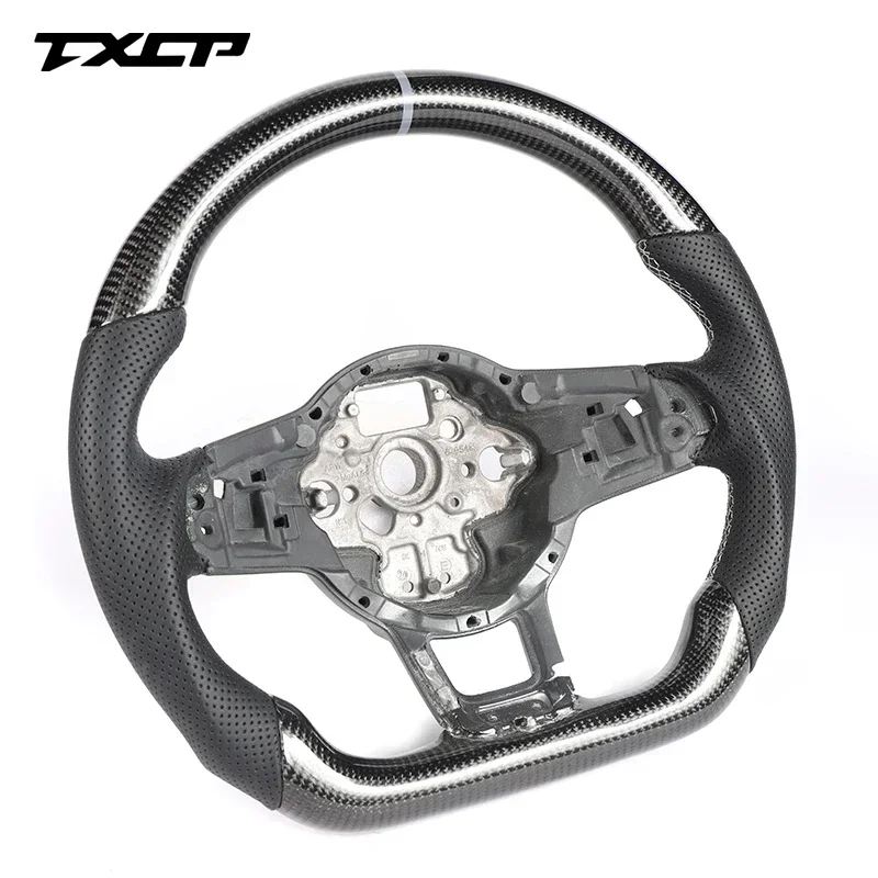 Carbon Fiber Steering Wheel Fit For Volkswagen GOLF MK7 GTI GTS R-LINE POLO SCIROCCO GTD GTE GLI Passat Steering Wheel Control