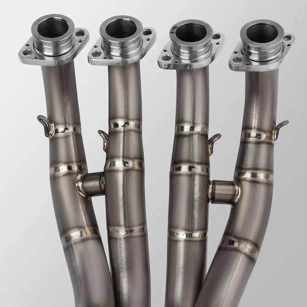 For Yamaha R6 17-25 Motorcycle Modified Exhaust Full Titanium System Manifold Slip on Line Carbon Muffler Escape Racing Kit