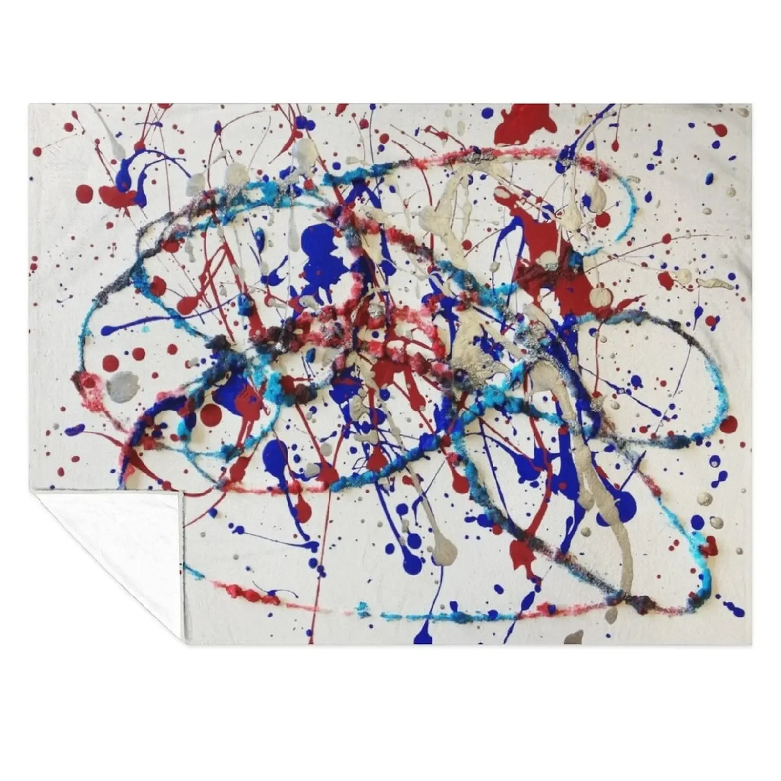 

Abstract Jackson Pollock Painting Original Art Throw Blanket Soft Beds warm for winter Decoratives Warm Blankets