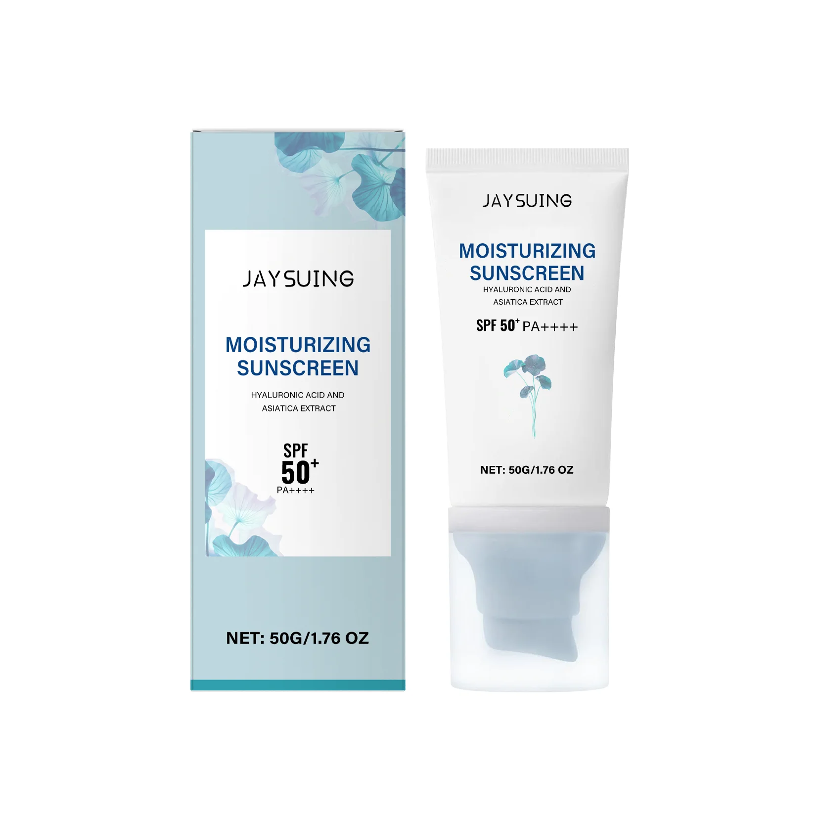 Centella Sunscreen Spf50+ Pa++++ Calming Moisturize Oily Sensitive Skin Soothing Long-Lasting UV Protection Sunblock Face Cream