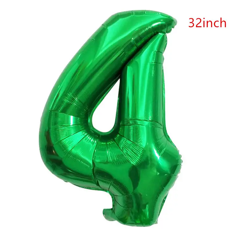 80 cm große grüne Zahlenballons, 32 Zoll Ziffernballon, Jahrestag, Geburtstag, Party-Dekoration – Detail 4