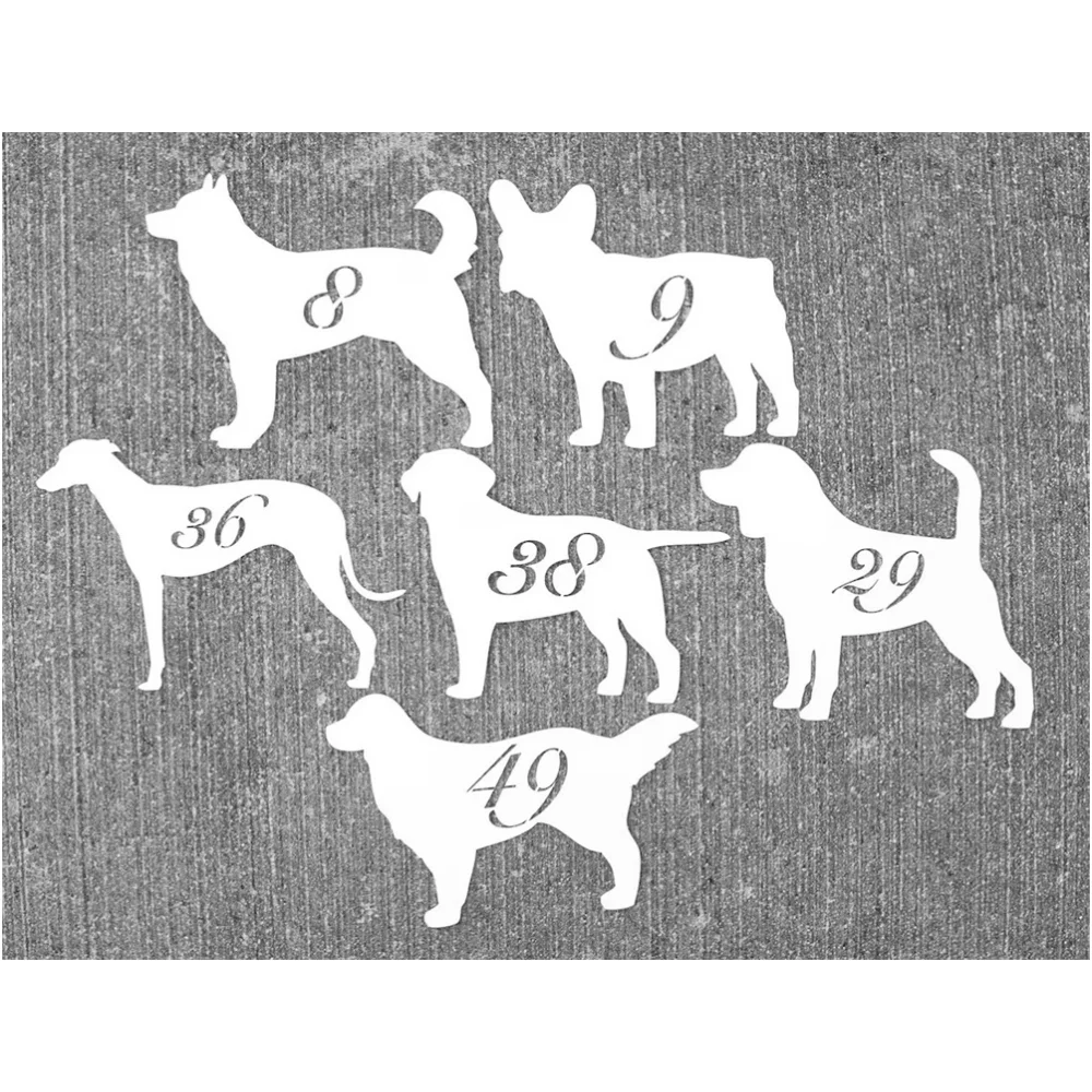

Dog Table Number Cards No. 1 - 15, dog Place Cards, Wedding Table Numbers, wedding Escort Card, Rustic Table Number Cards, dog s