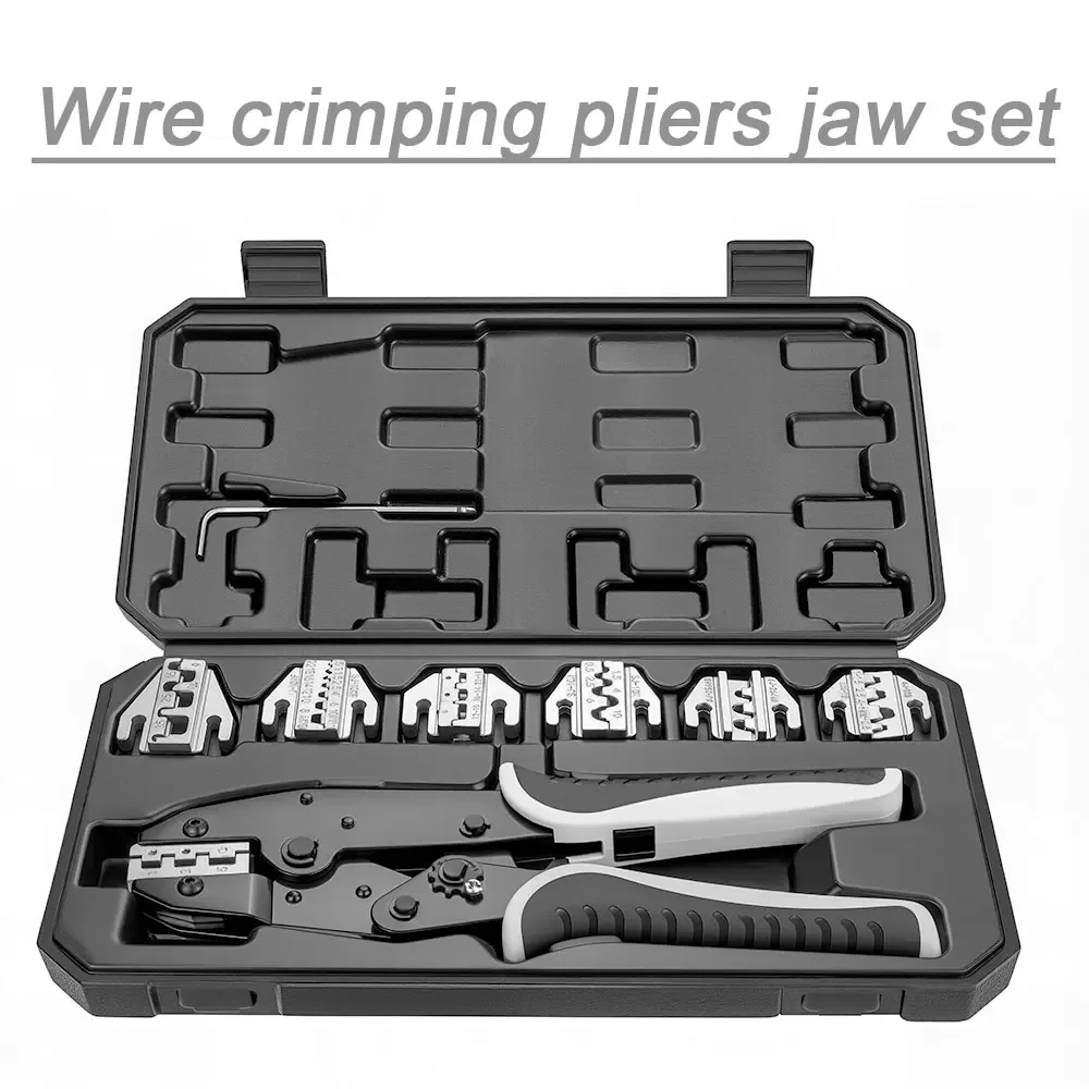 

YQXINQIDZ Ratcheting Wire Crimper Plier jaws set 03B/10N/10WF/35WF/2546B/03J/125 Connectors Multi-functional Hand Crimping Tool