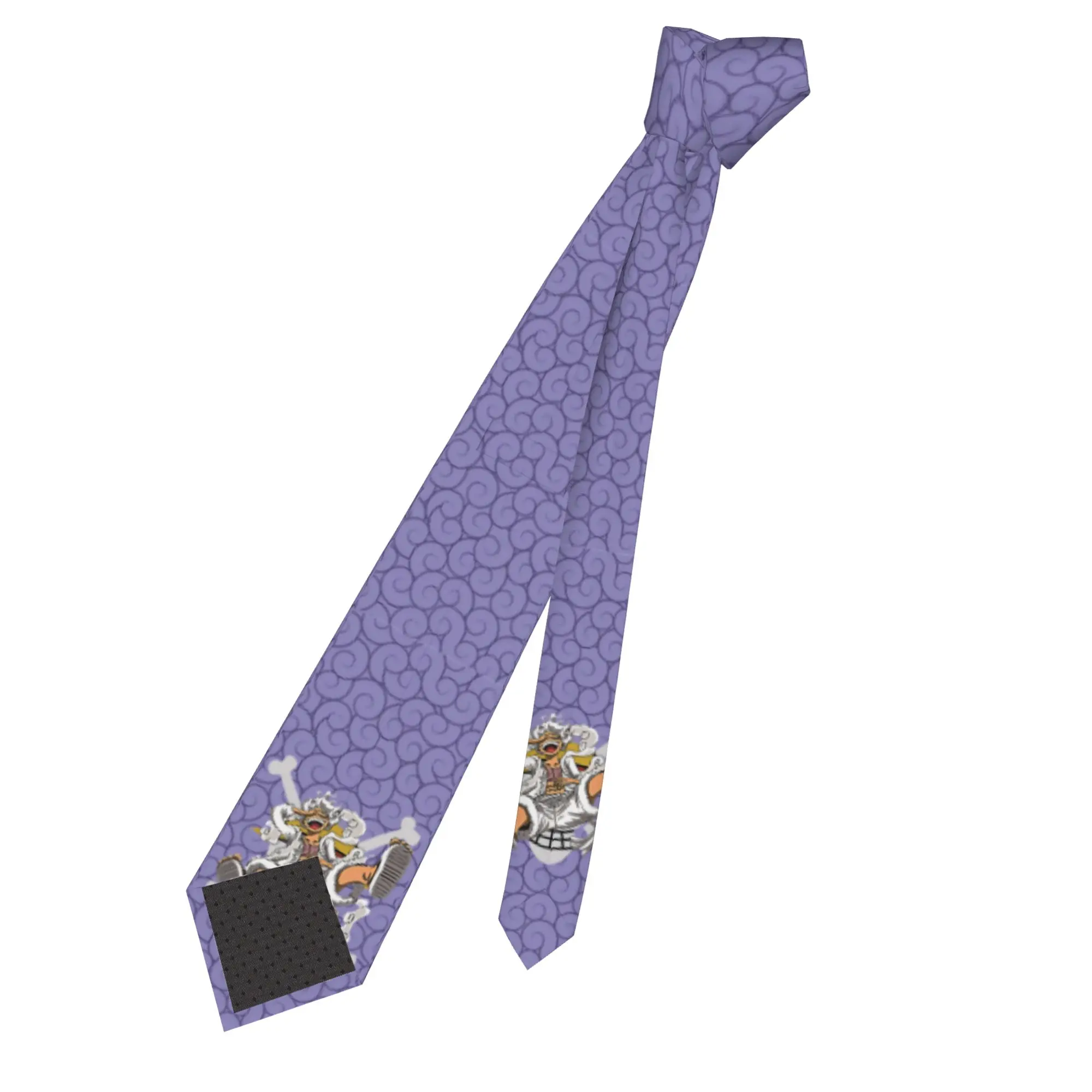 Devil Fruit Swirl Luffy Unisex Neckties Silk 8 cm Classic One Piece Neck Tie for Men Accessories Gravatas Wedding Cosplay Props