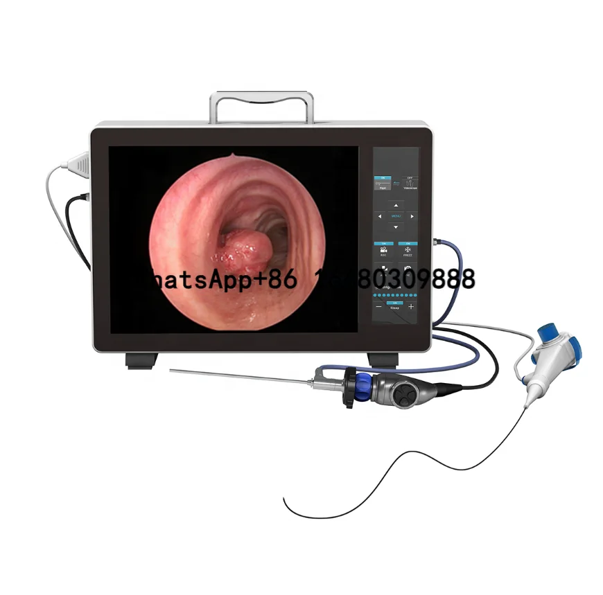 Portable Veterinary dual use rigid flexible endoscopy  system