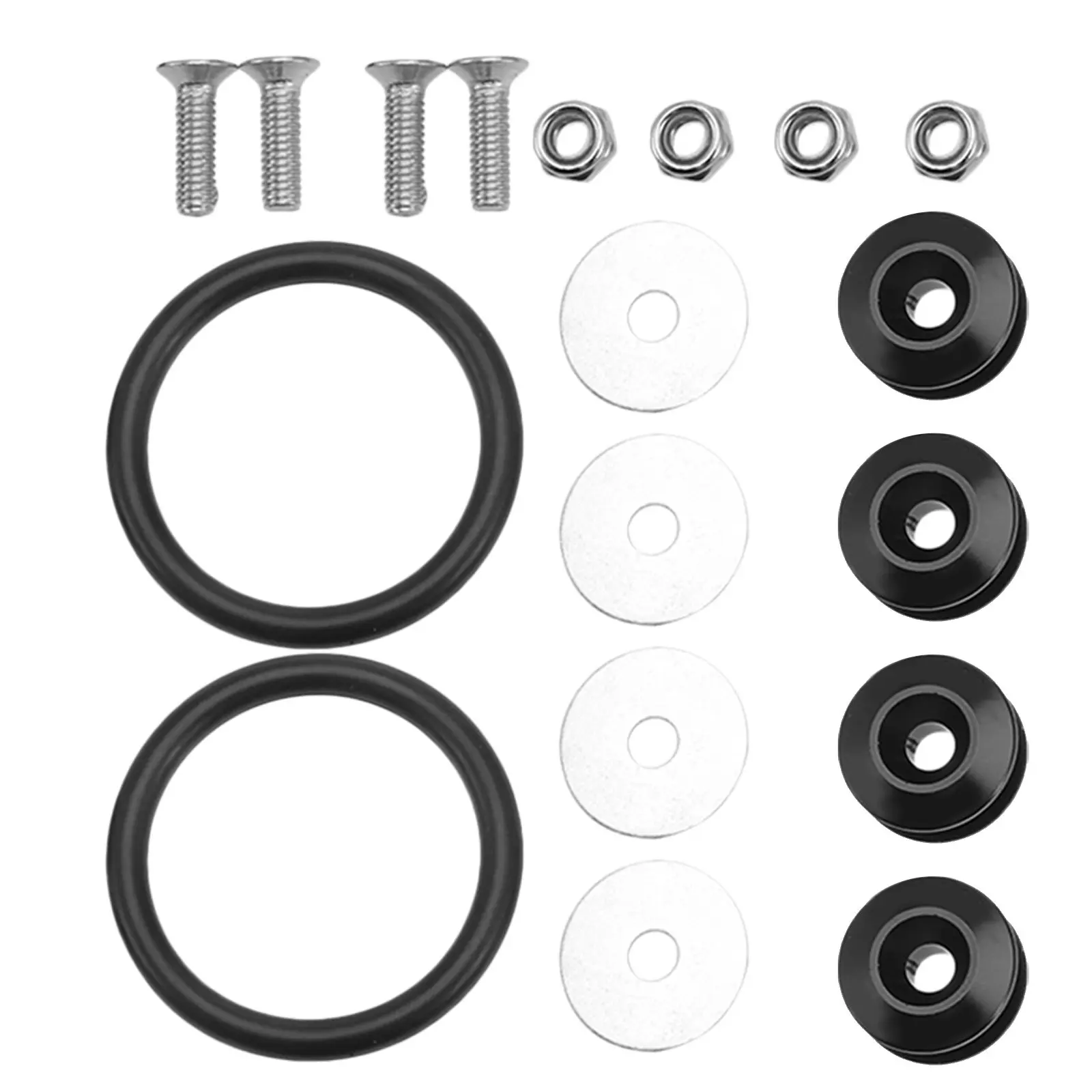 1Set Quick Release Bumper Fastener Clip Car Bumper Holder Front Rear Reinforced Washers Strong Fixing Kit Metal Bolt Kit