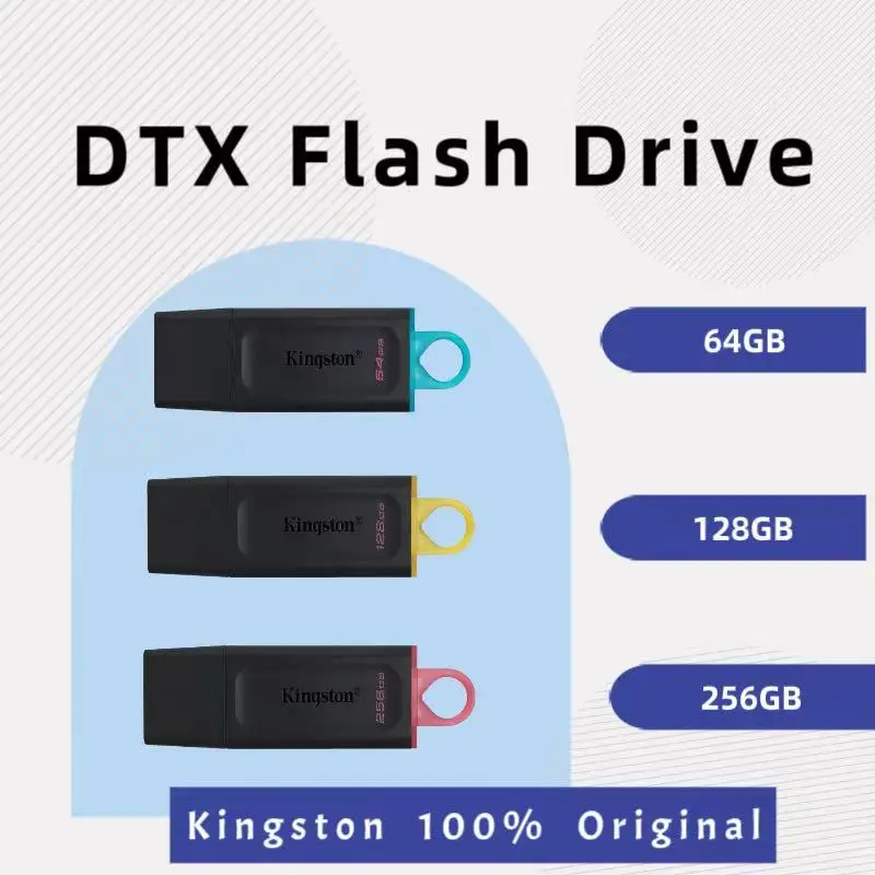 

Kingston USB Flash Drive 64GB 128GB 256GB USB 3.2 Gen 1 Pen Drive DTX Flash Pendrive for Computer Original U disk