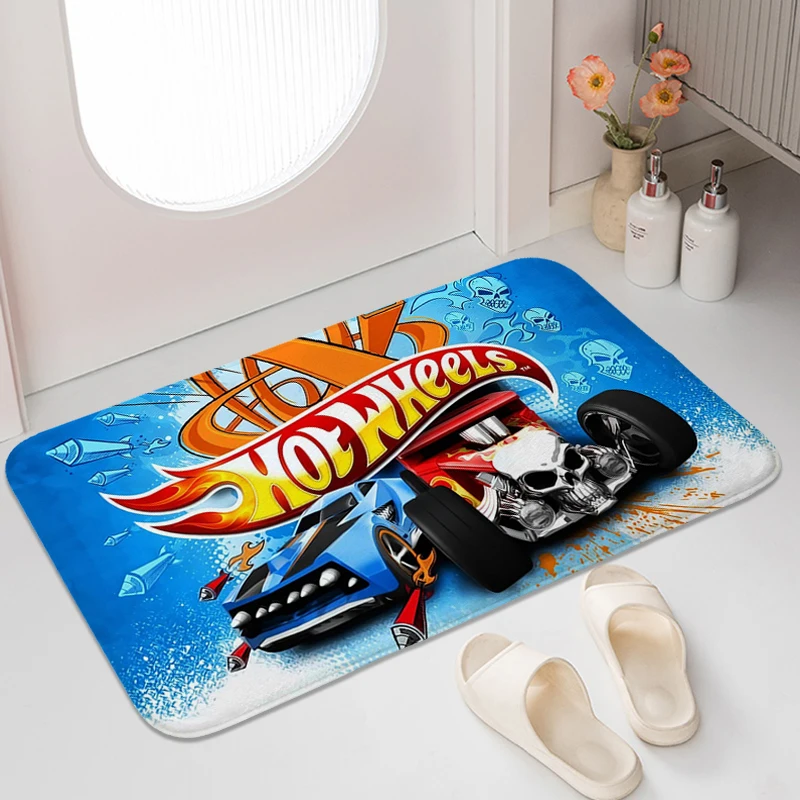 

Bathroom Rug H-Hot W-Wheels Carpet for Bedroom Useful Things for Home Washable Non-slip Kitchen Mat Soft Doormat Entrance Door