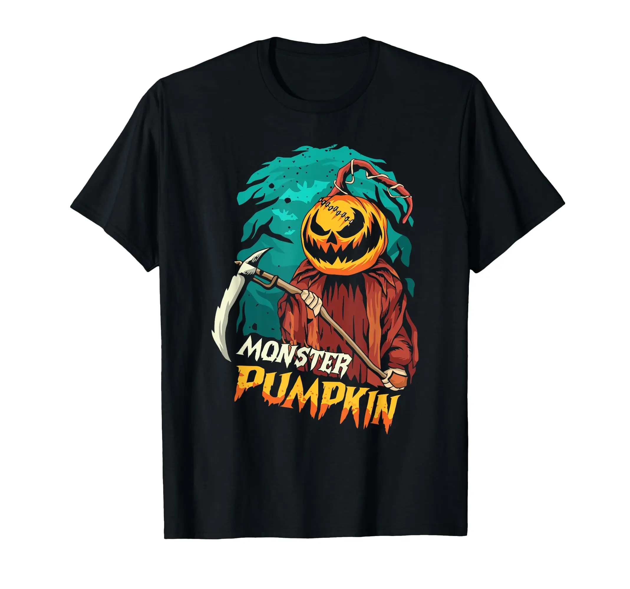 

Monster Pumpkin Funny Halloween T-Shirt