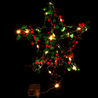 Tree Top Star LED Topper Xmas Ornament Lamp for Decor Retro Treetop Vintage Christmas Decoration Festival Decorate