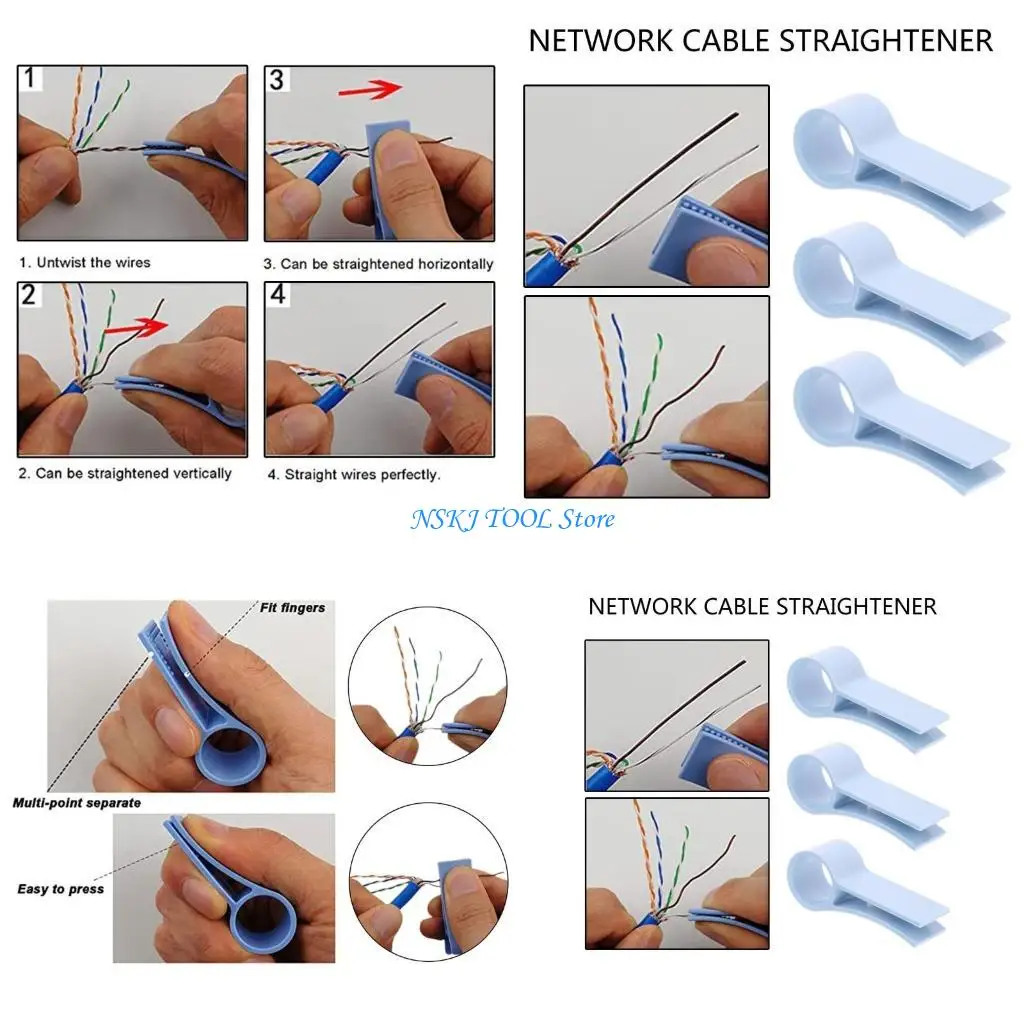 

L8RC Networking Cable Straightener Untangler Tool for Various Cables, IT Technicians