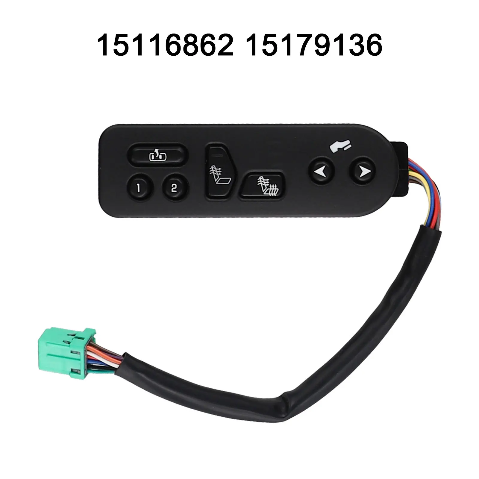 

One-Touch Memory Seat Heater Switch 7*4*7cm Direct Fit Seat Heater Switch ABS Material OEM Part Number 15116862