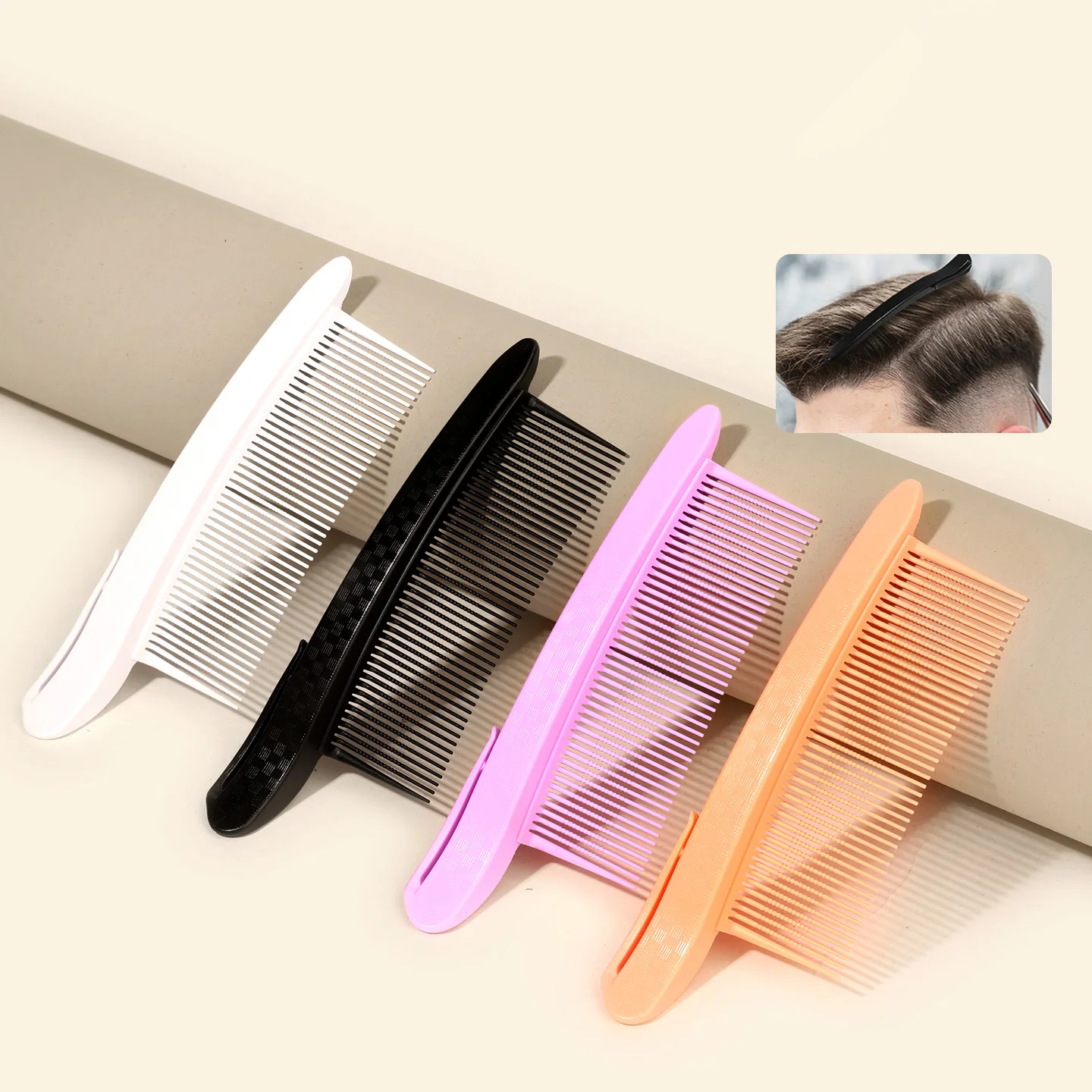 1pcs Hair Comb Styling Tool - Multi functional Hair Comb with Built in Hair Dyeing Positioning Clip, Hair Styling Tool