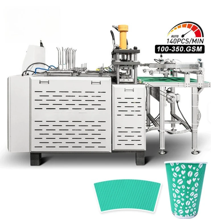 Customized High-speed Automatic Cup Making Machine 80ml 120ml 150ml New Design Coffee Tea Paper Cup Machine Hot Selling In Bangl