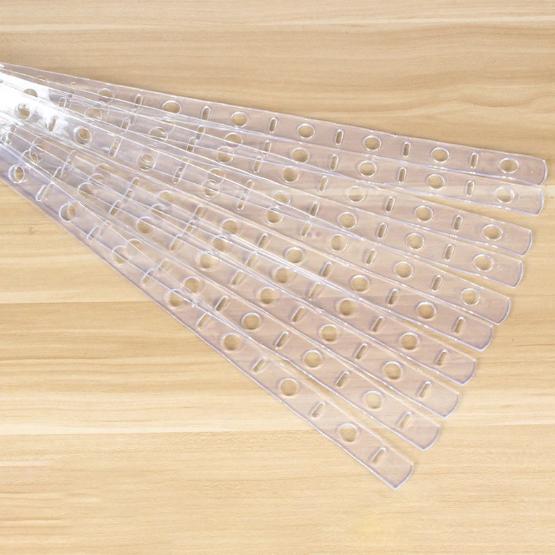 48cm Transparent Hanger Connectors for Fashion Stores Coats Pant Hangers Extention Stripes 40pcs/Lot