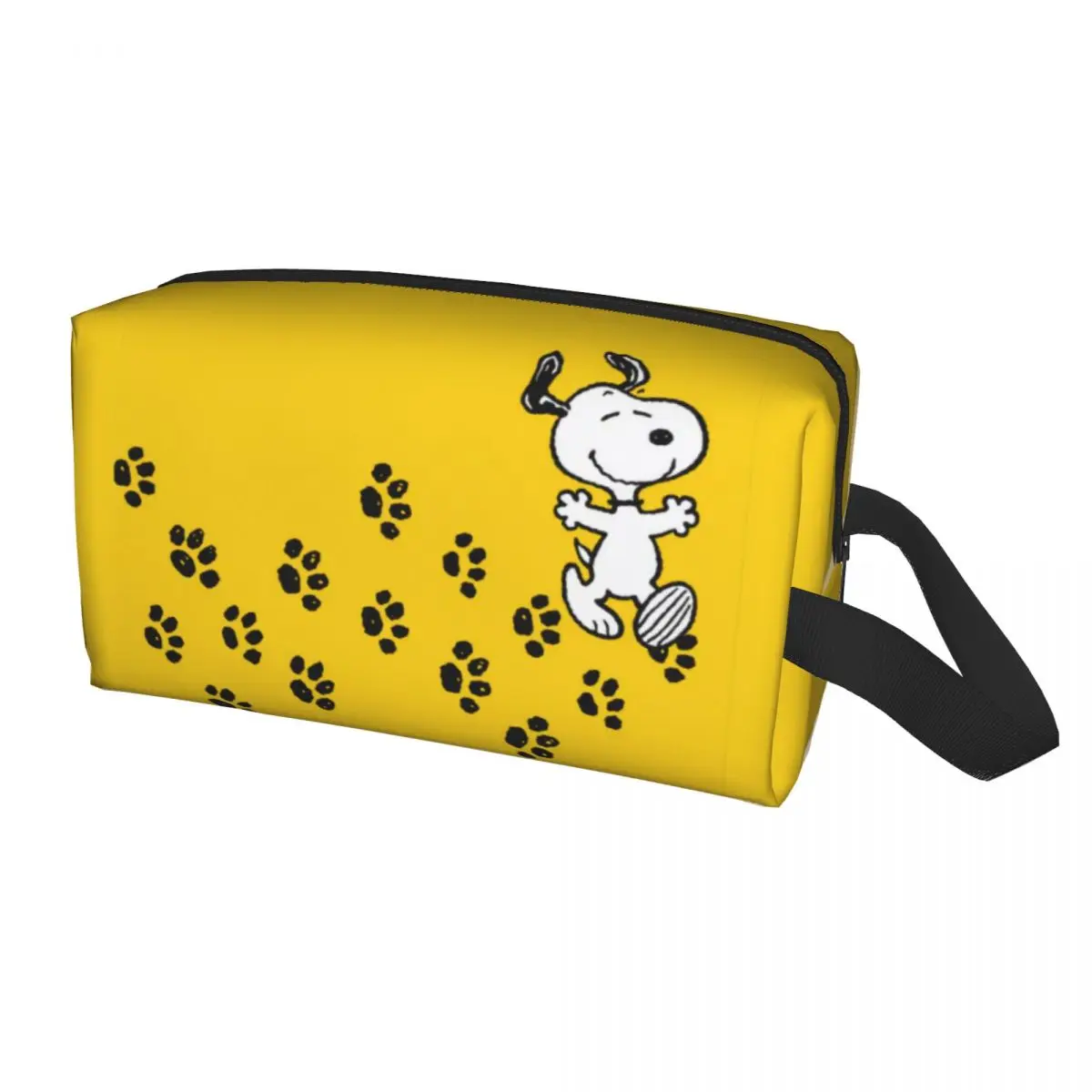 Custom Travel Snoopys Paw Print Path borsa da toilette portatile Cartoon Comic Dog Makeup Cosmetic Organizer Storage Dopp Kit Case