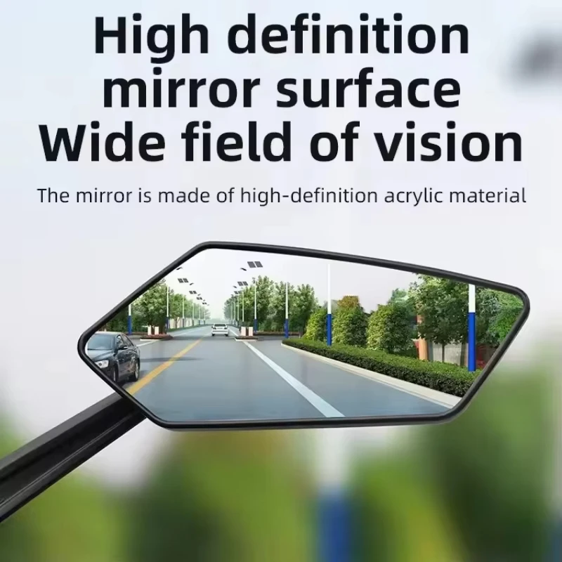 1 Pair Modifyed 360° Foldable Motorcycle Side Rearview Mirrors For DERBI VARIANT SPORT R NURA Senda X-Treme Terra Adventure