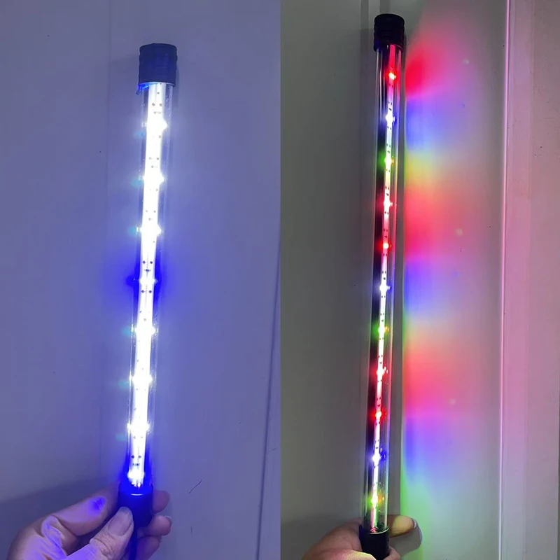 Fish Tank Light Underwater Lighting Submersible Lamp Plant Grow Lamp 110V 17-47CM USB Plug Aquarium Light LED Waterproof
