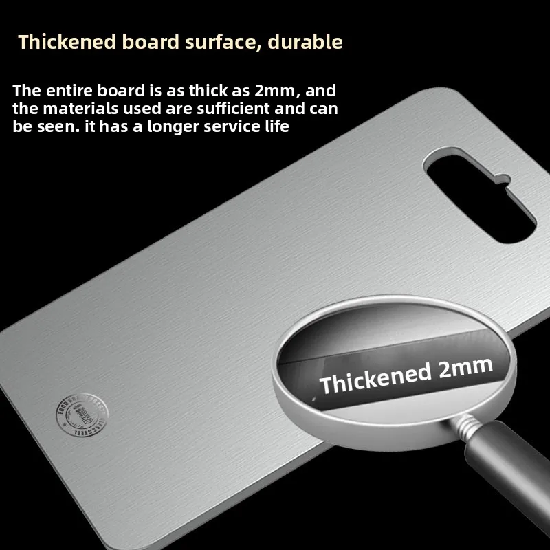 YJQ stainless steel household antibacterial and mildew-proof cutting board kitchen kneading dough cutting board thickened large