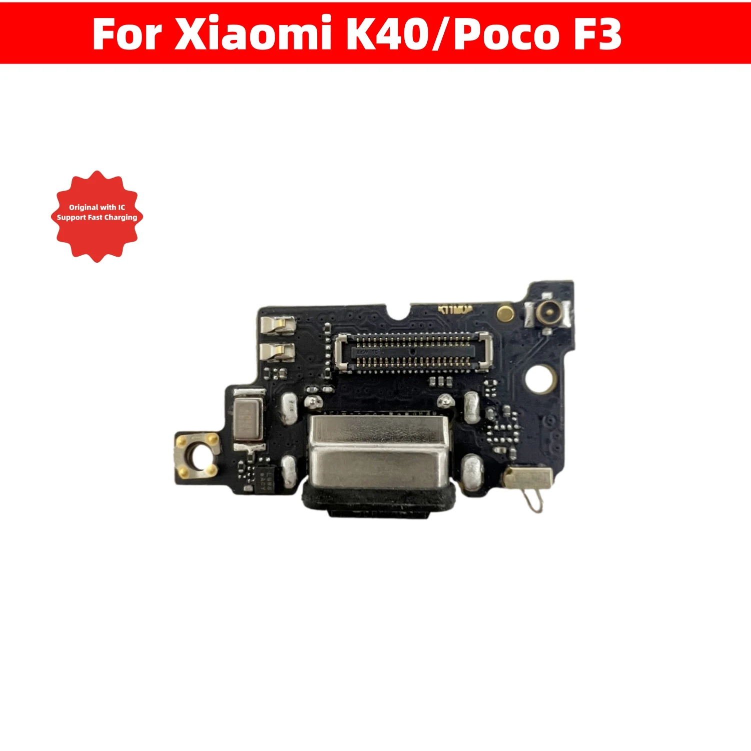 Placa de conector de base de carga USB, Cable flexible de puerto de carga para Xiaomi PocoPhone Poco F3 K40