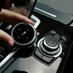 Original Car Multimedia Buttons Cover IDrive Stickers For BMW 1 2 3 5 7 Series X1 X3 F25 X5 F15 X6 16 F30 F10 F07 E90 F11