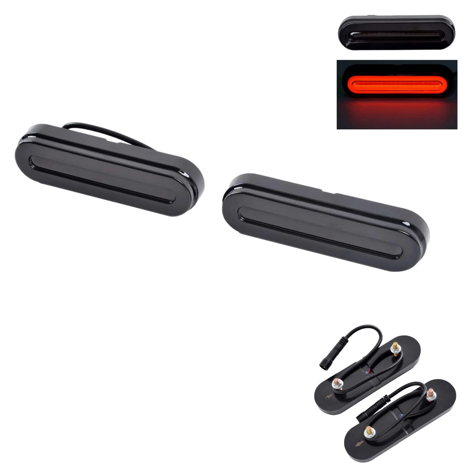 For Cafe Racer Chopper Car Truck Motorcycle LED Tail Light Sequential Flowing Turn Signal DRL Stop Brake Lamp 12V 24V