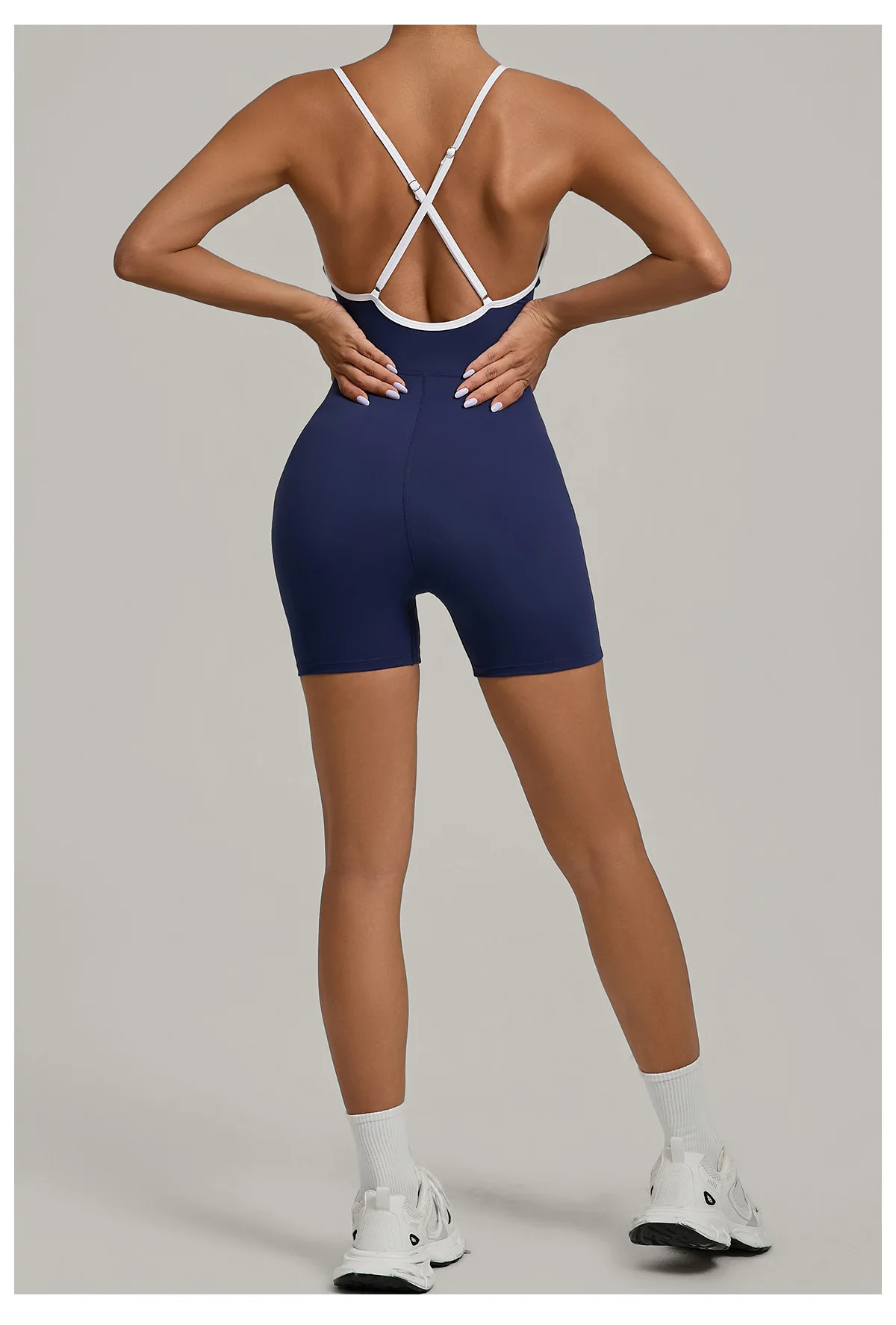 

Women's New Color Matching Fitness Dance Performance Exercise Tight Yoga Jumpsuit