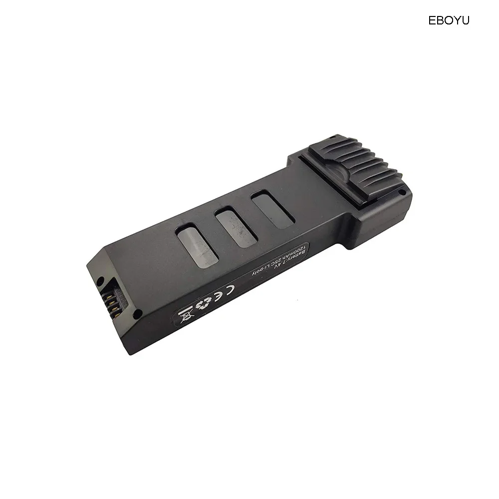 Ebooyu-ドローン用バッテリー2個 * 7.4v 1200mah,li-poバッテリー1〜2,e511 e511s rc用充電器,スペアパーツ