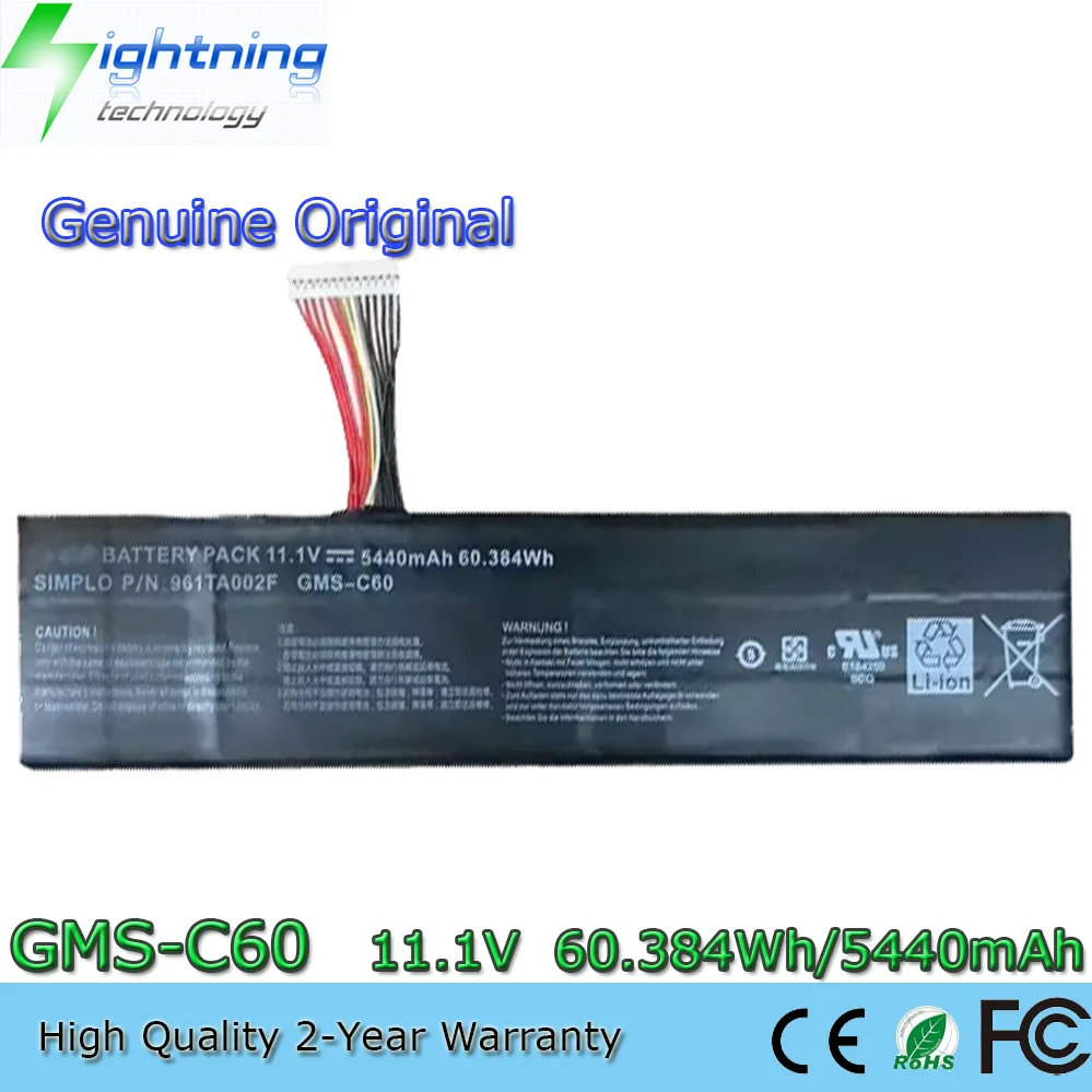 

Genuine Original GMS-C60 11.1V 60.384Wh Laptop Battery for Razer Blade R2 17.3 inch 17 2012 961TA002F RZ09-007