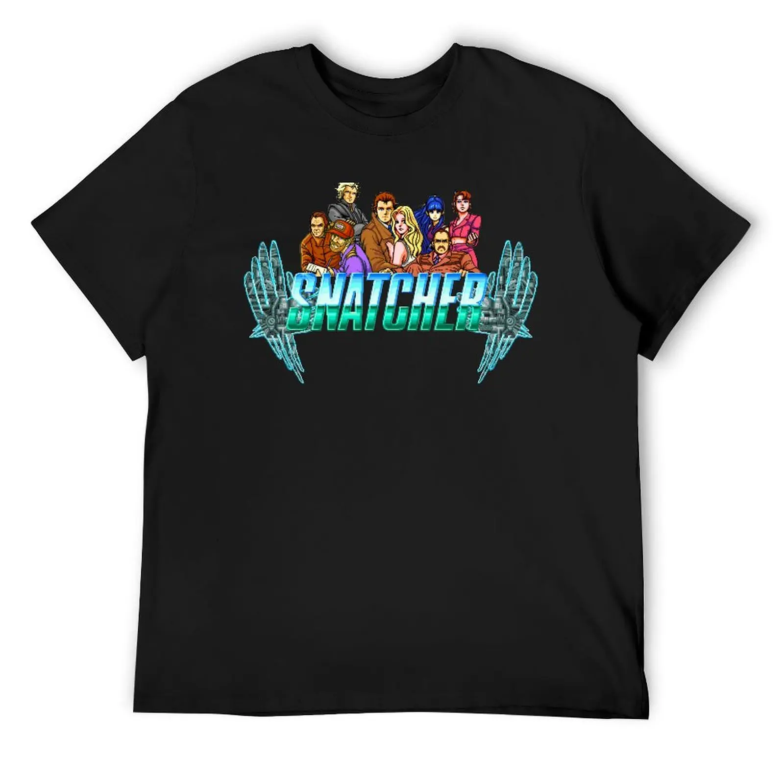 

Snatcher (Sega CD) Logo T-Shirt affliction shirts shirts graphic summer tops outfits for men