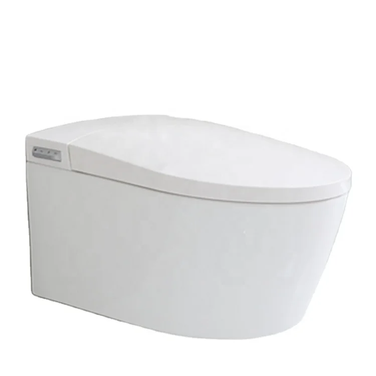 Intelligent Wall Hung Ceramic Smart Toilet With Cistern For Bathroom Automatic Toilet