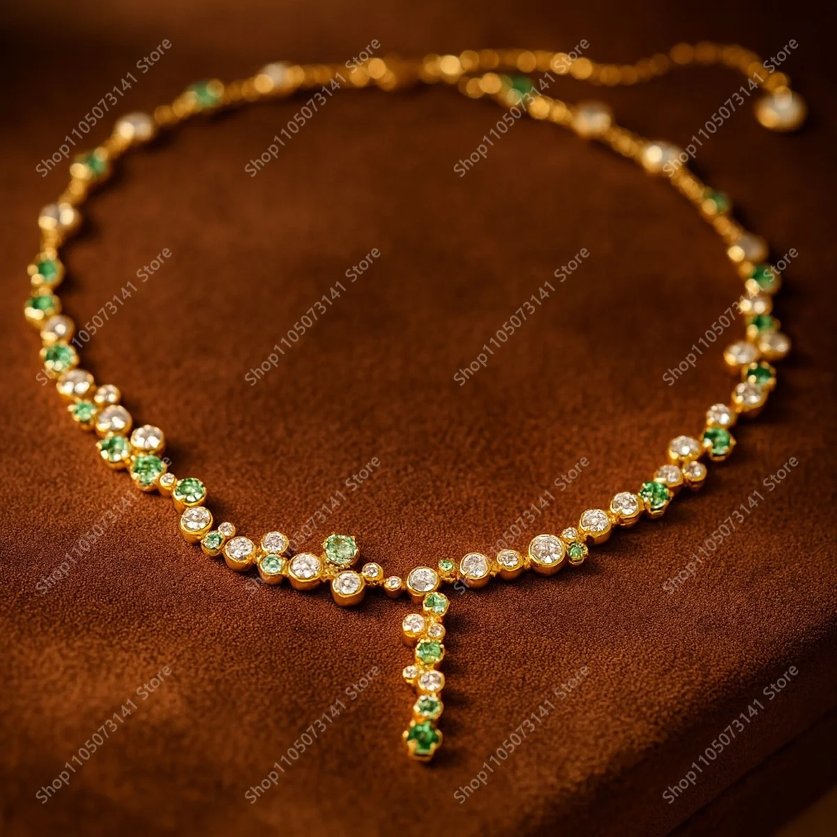 

2025 Fashion Luxury Pendant Chain Flowing Light Necklace Pendant Banquet Party Essential Jewelry - Birthday Gift