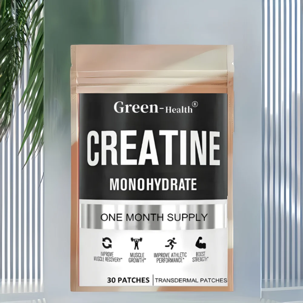 30 Patches Creatine Monohydrate Transdermal Patches - Muscle Growth Strength Increase Energy Output Enhancer