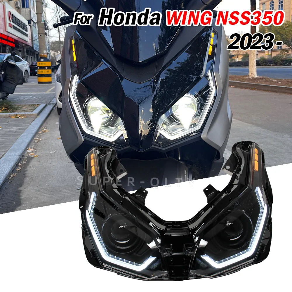 Headlight For Honda Wing Nss350 2023-LED Light Bulbs Motorcycle Headlight Front Headlamp Assembly