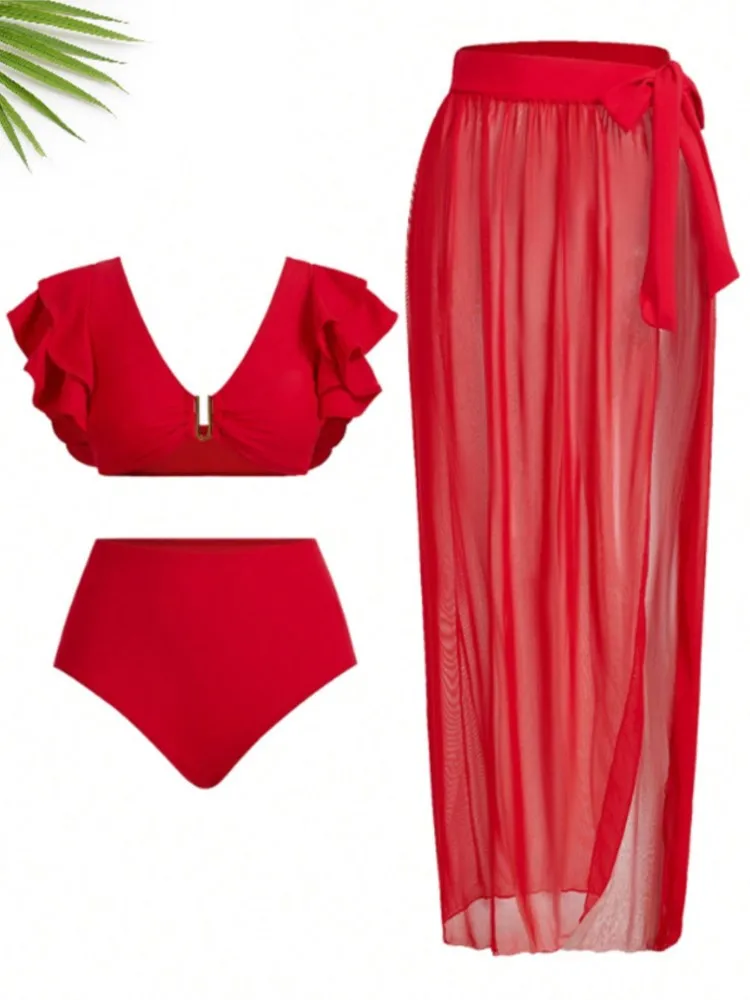 Stroje kąpielowe damskie Seksowne bikini Nowe bikini push-up Zestaw bikini brazylijskich Strój kąpielowy damski Odzież plażowa Biquini 3-częściowe komplety 2026