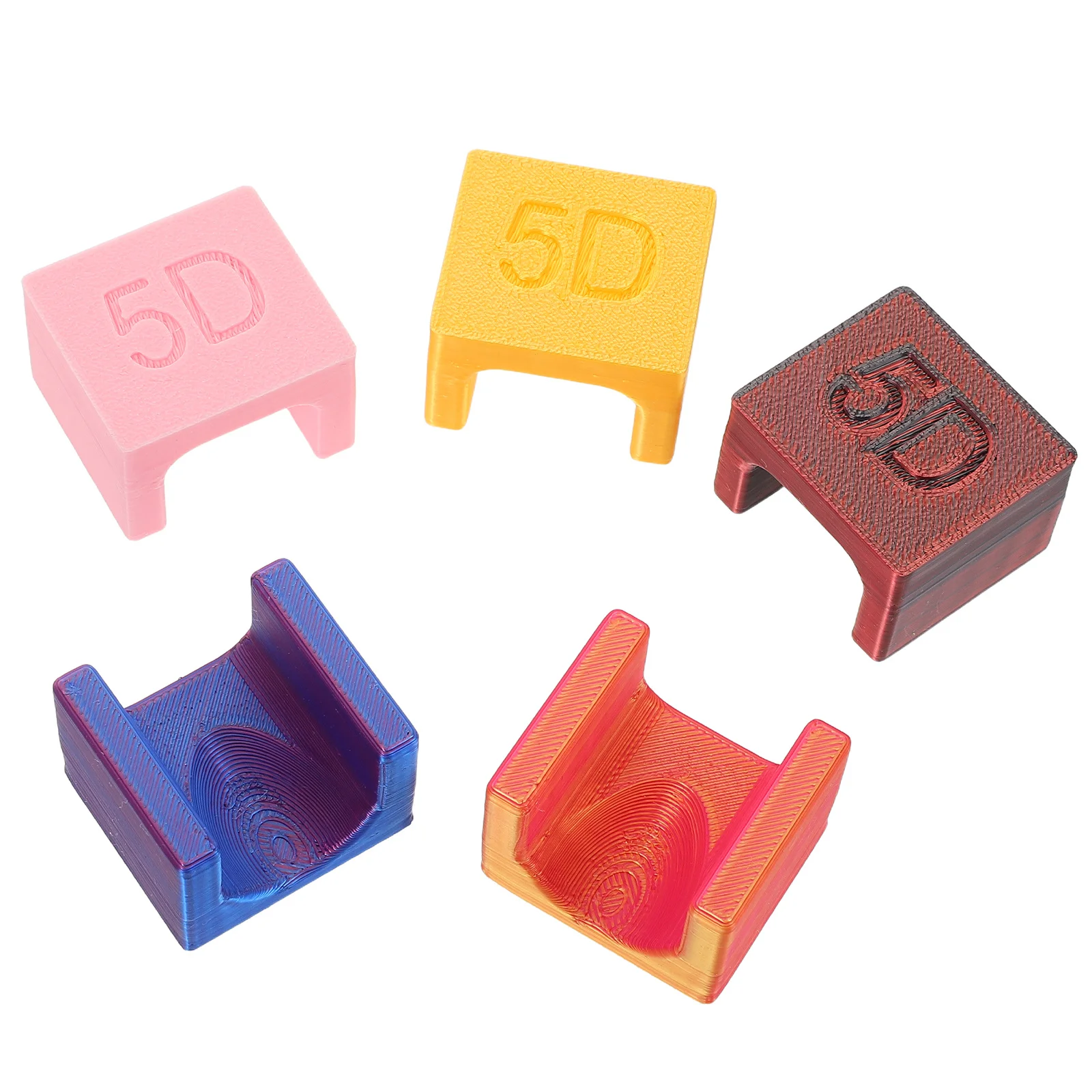 

5Pcs Manicure Protector Tool Multicolor Reusable Polish Guard for Easy Handling and Improved Nail Art Experience