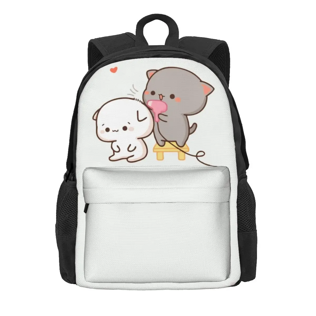 Pfirsich und Goma Mochi Rucksäcke Jungen Mädchen Bücher tasche Kinder Schult aschen Cartoon Kinder Rucksack Reise Rucksack Umhängetasche