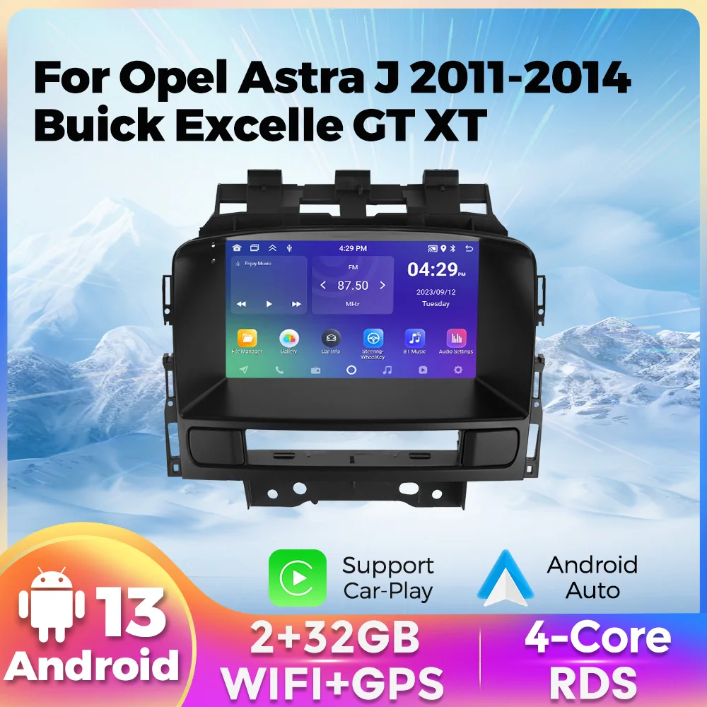 Android 13 autoradio für opel astra j 2011-2015 buick excelle gt xt stereo carplay auto multimedia
