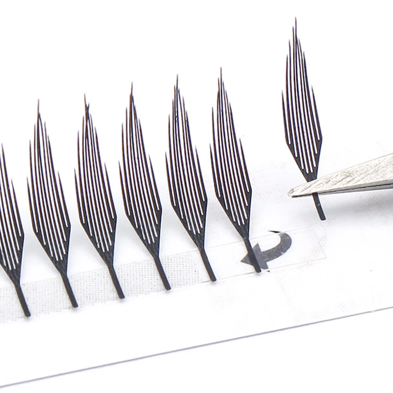 Manga Spire Nuovo stile Estensioni ciglia a forma di piuma Volume individuale C/D Curl Ciglia finte 8-15mm Lunghezza mista Strumento per il trucco