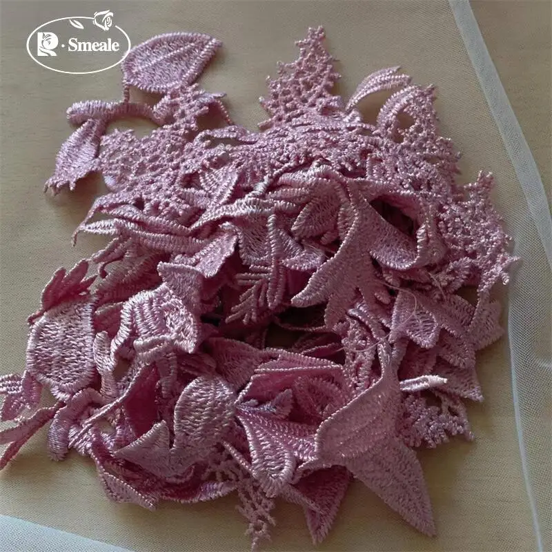 Ranken Blumen und Blätter Spiegel Patches, Kinderkleidung Kleid Spitzenapplikation.Handgefertigte DIY Spitzenkleidungszubehör RS 252141 – Detail 11