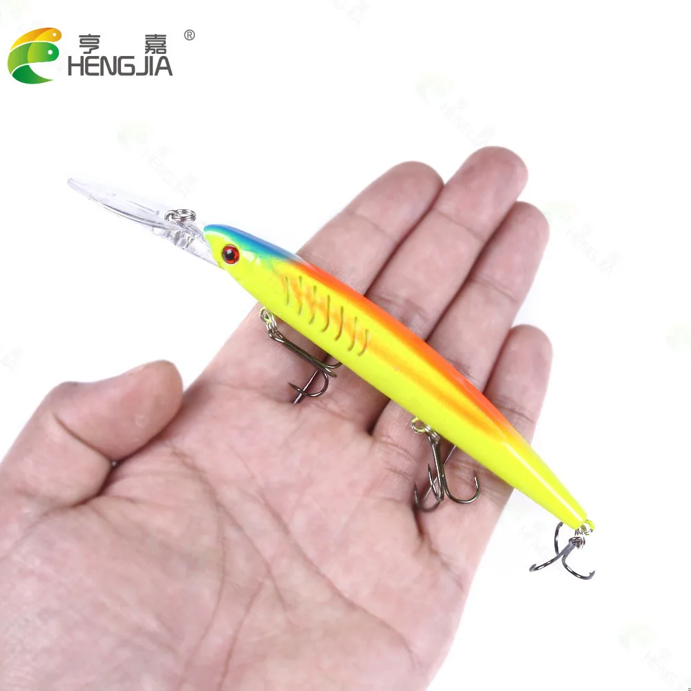 Trolling Sea Fishing Bass Long Tongue Board Bait 14.5cm 12.5g Minnow Bionic Lure Bait Swinging Vibration Lure Near Death Popper