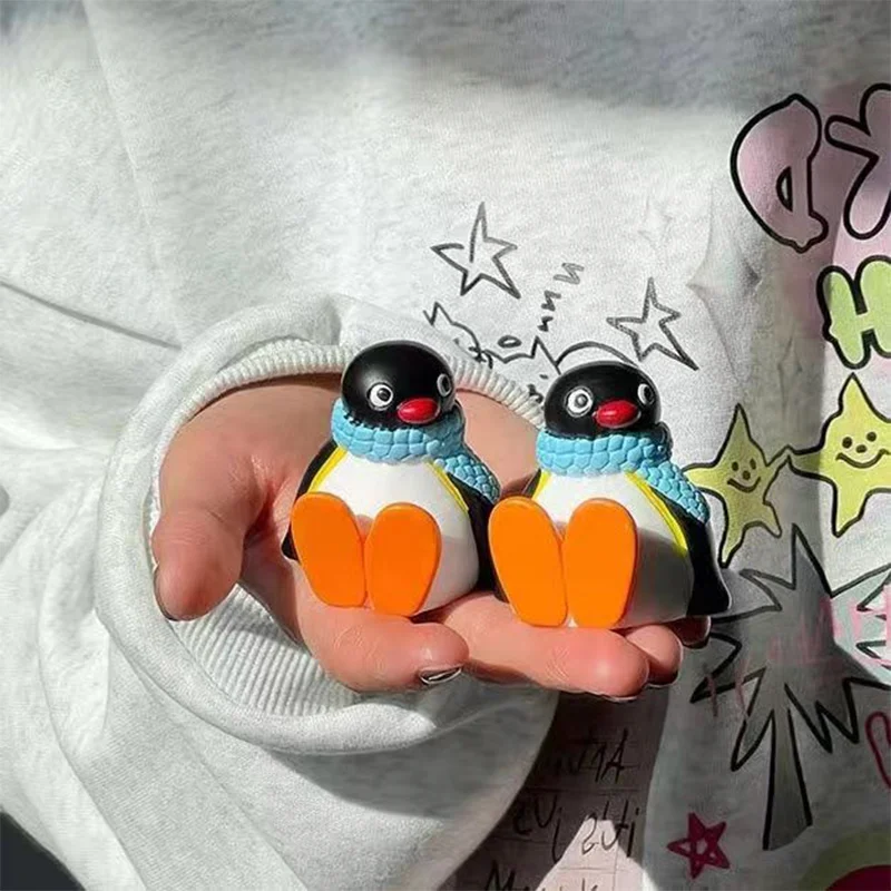 Cute Cartoon Resin Penguin Car Dashboard Figurine  Desktop Durable Ornament Playful Penguin Car Accessories