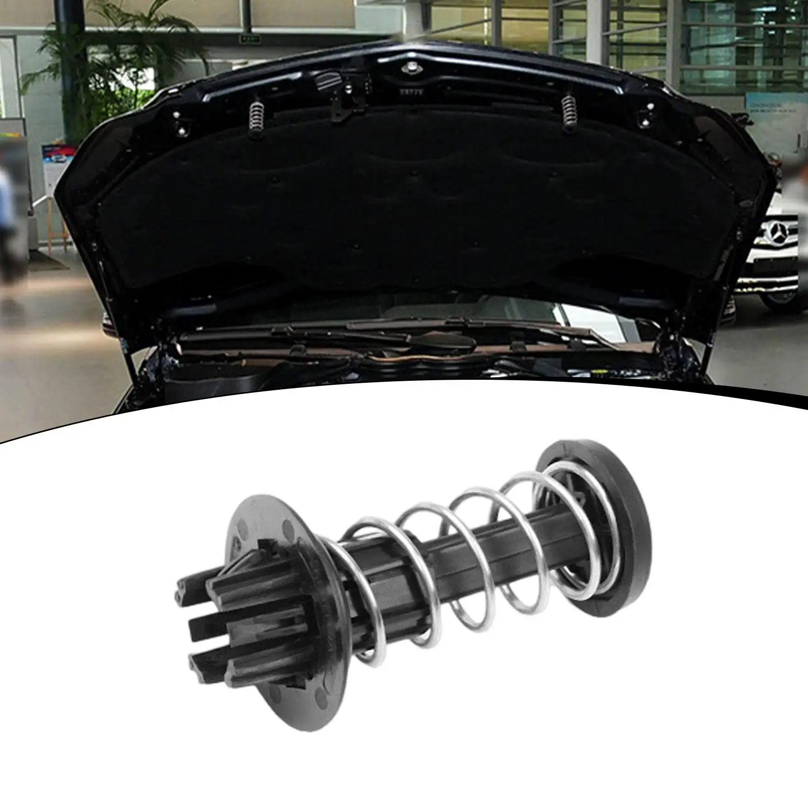 Hood Support Spring Fastener Clip Automotive Engine Buffer Easy Install for Mercedes Benz C-class W204 E-class W212