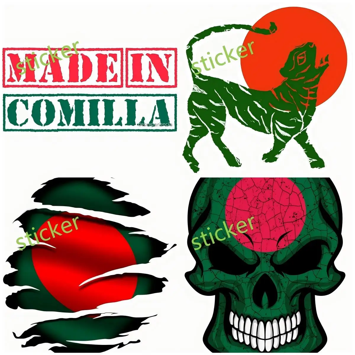 

Bangladesh Decal Personality Car-stickers Window Bumper Trunk Auto Mirror Motorcycle Decals Car Decoration