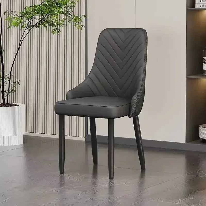 2pcs Modern Luxury Microfiber with PU Leather Upholstered Dining Chairs Lion Head Knocker Breakfast Kitchen Chairs Classic Style