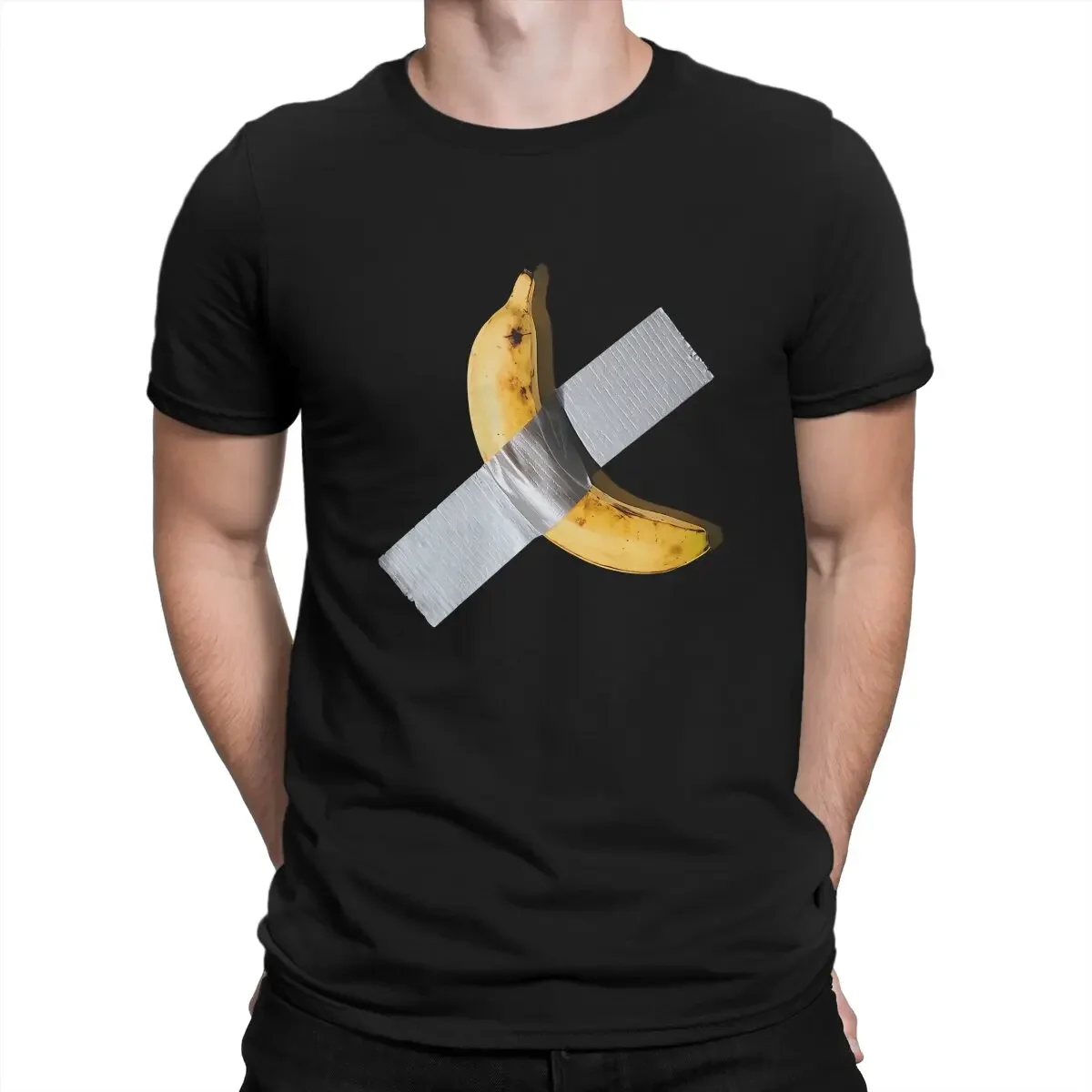 

Duct Tape Polyester TShirt for Men Best Quality Banana Humor Leisure Tee T Shirt Novelty Trendy Informal manga Sweatshirt