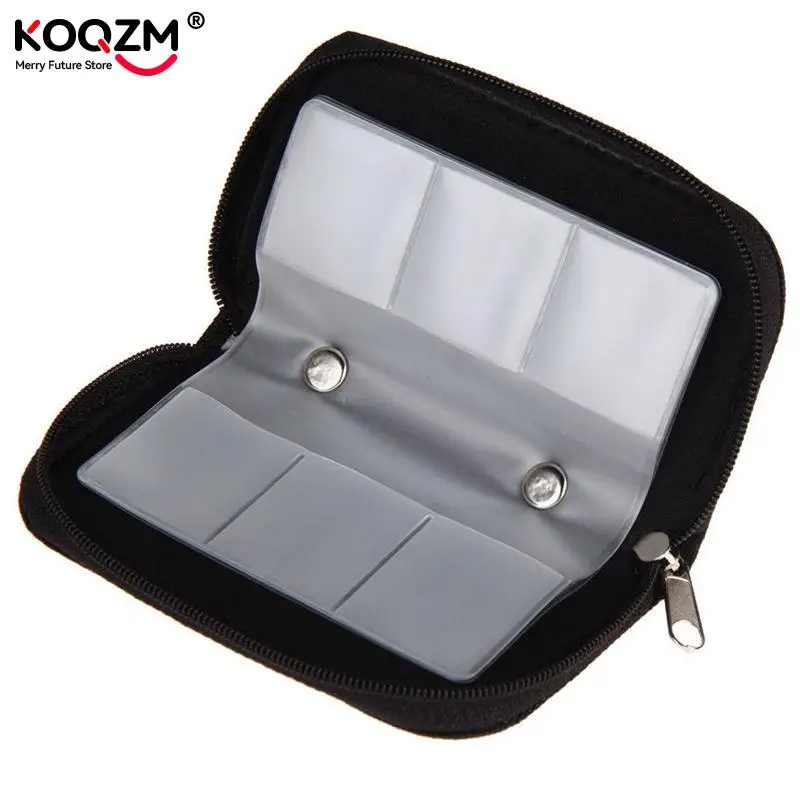 Black Memory Card Storage Carrying Case Holder Wallet 18slots + 4 slots For CF/SD/SDHC/MS/DS 3DS Game accessory Drop Shipping