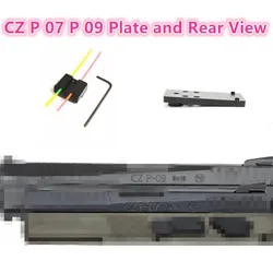 CZ Metal Optic Red Dot Back Vision Mounting Plate For CZ P07 CZ P09 P 07 09 Docter ADE Frenzy Base Rear View Not Fit Kadet Cadat