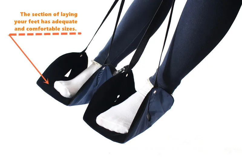 Comfy Hanger Travel Airplane Footrest Hammock Under Desk Flight Office Accessories Ergonomic Non Slip Portable Leg Foot Hammock