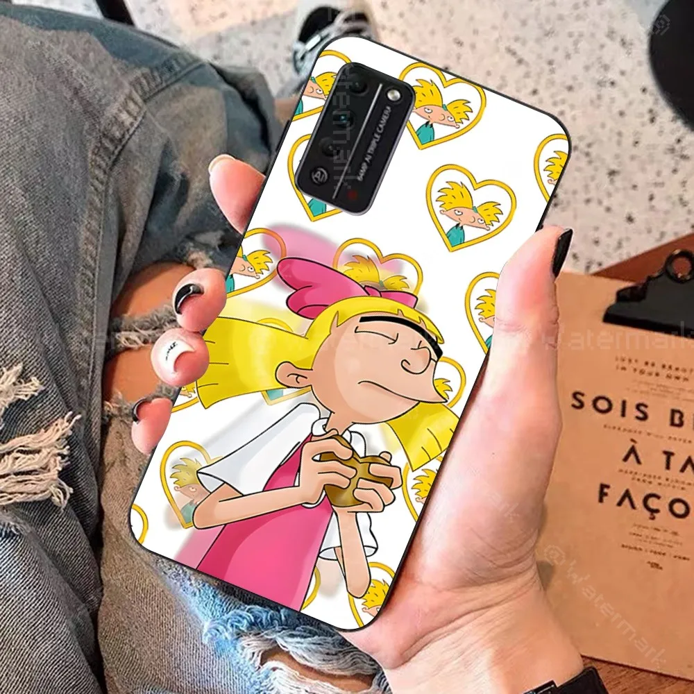 Hey A-Arnold H-Helga Phone Case For Huawei Honor 10 Lite 9 20 7A 9X 30 50 60 70 Pro Plus Soft Silicone Cover